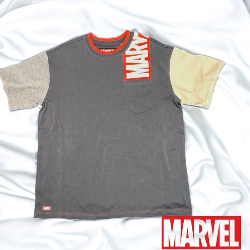 Men’s Marvel Patch Tee with Pocket Large NWT